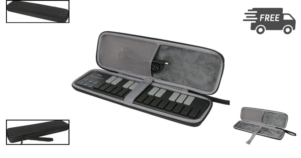 Keyboard Case for MIDI Controller 25 Key Travel EVA Shockproof Dustproof Wate...