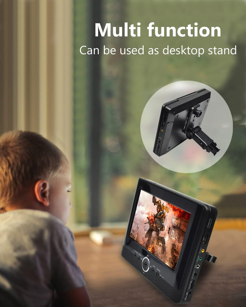 Car Headrest Mounts, Angle Adjustable Headrest Dual Screen DVD Player Mount Hold