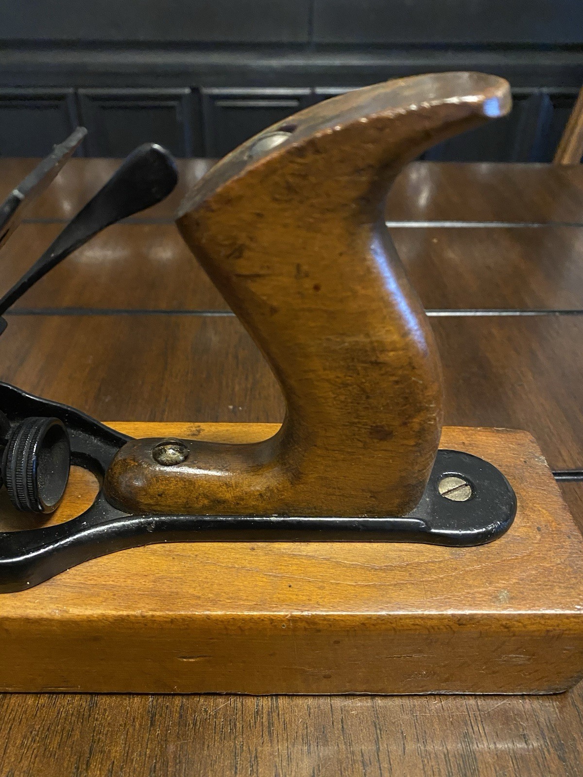 Antique c.1910 Ohio Tools Co.No.027 Wood Transitional Jack Plane “Ohio Globe”