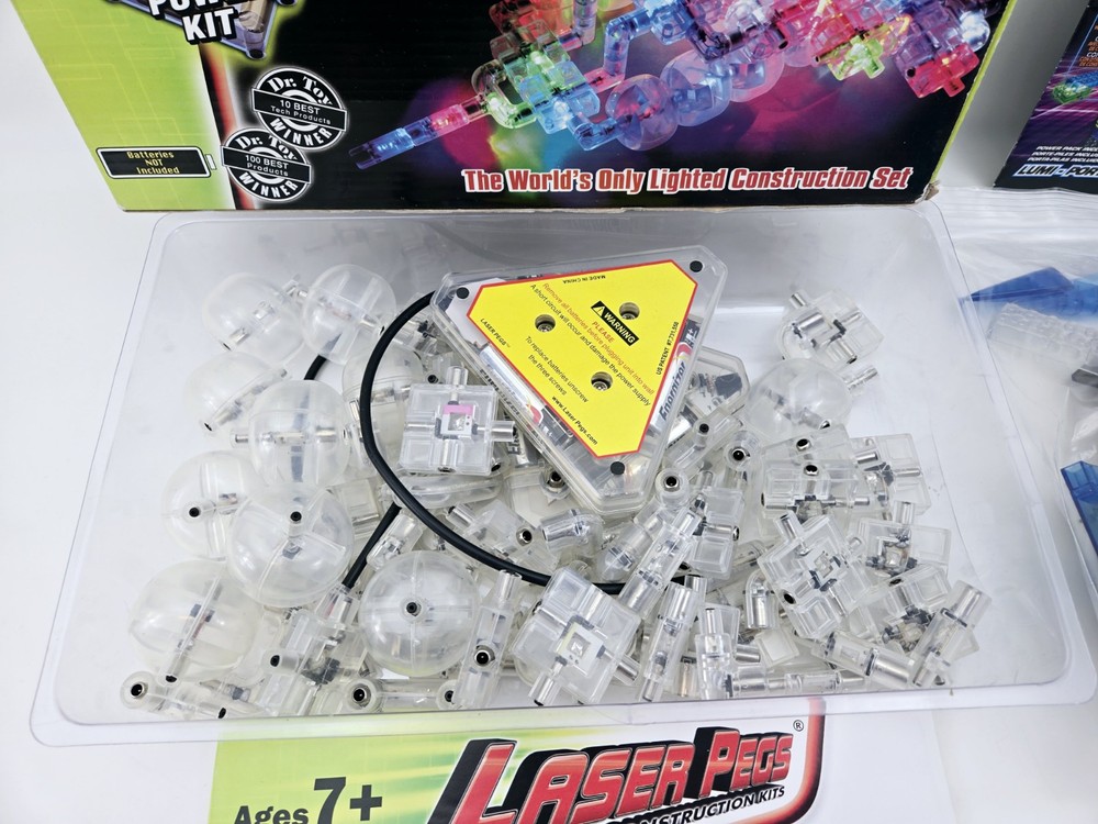 Laser Pegs Lighted Construction Kits Boxed Set Plus Lite Brix Set