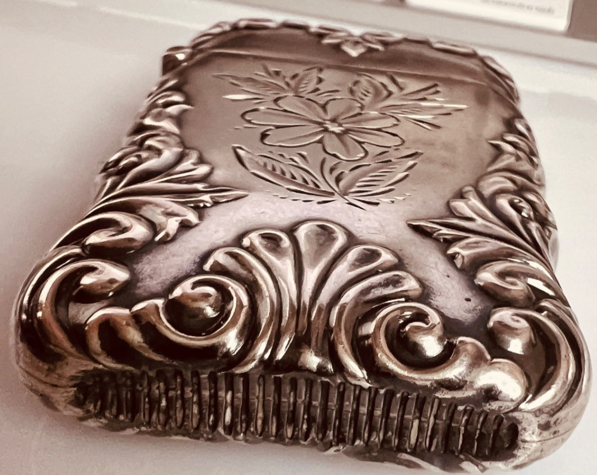 STERLING VISTA CASE MATCH SAFE ART NOUVEAU GORGEOUS EXCELLENT NICE