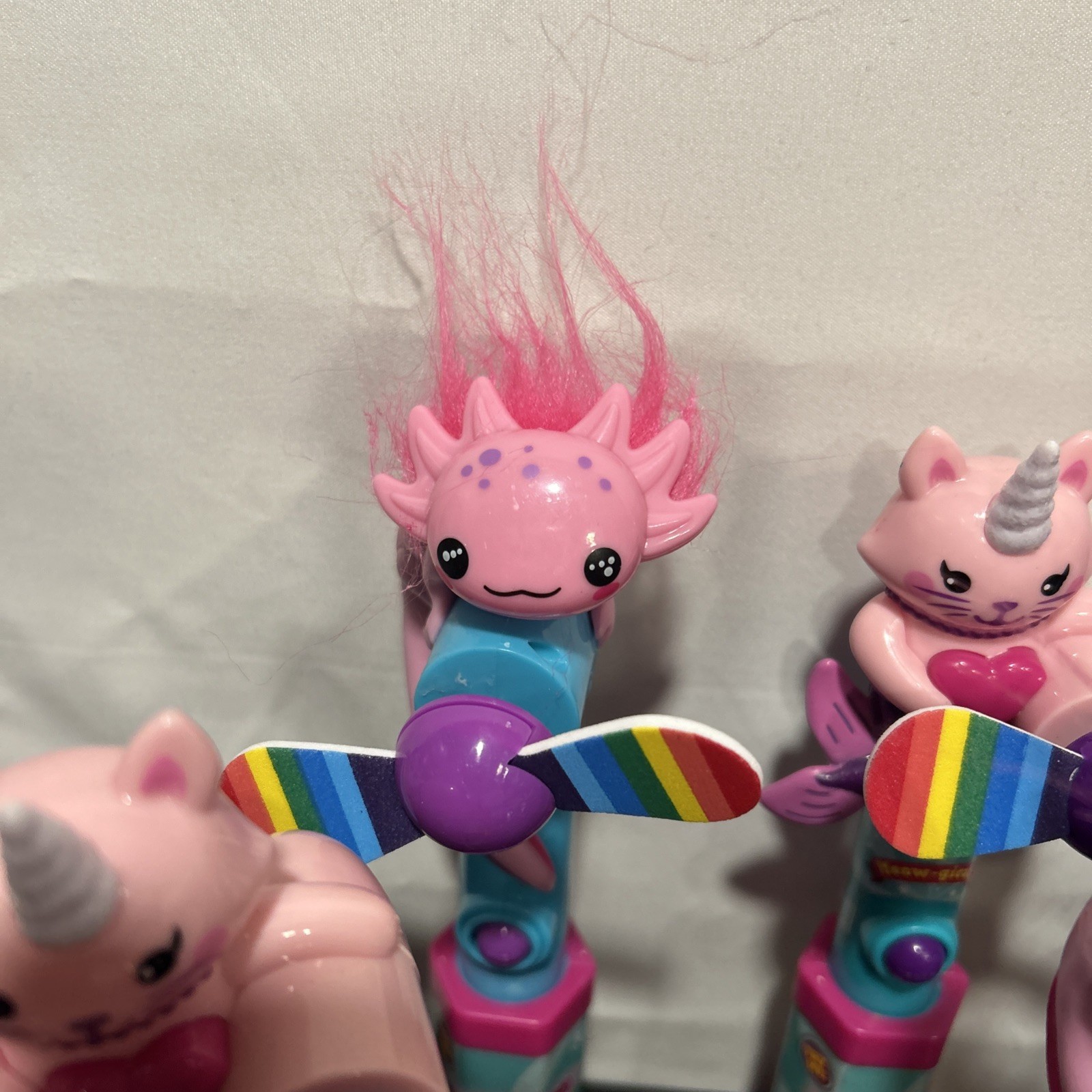 Sweet Squad Candy Fan Ages 3+ Axolotl & Unicorn Cat Mermaid Party Favors