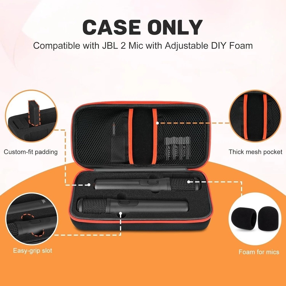 JBL Wireless Two Microphone System with Dual-Channel Receiver Case Only