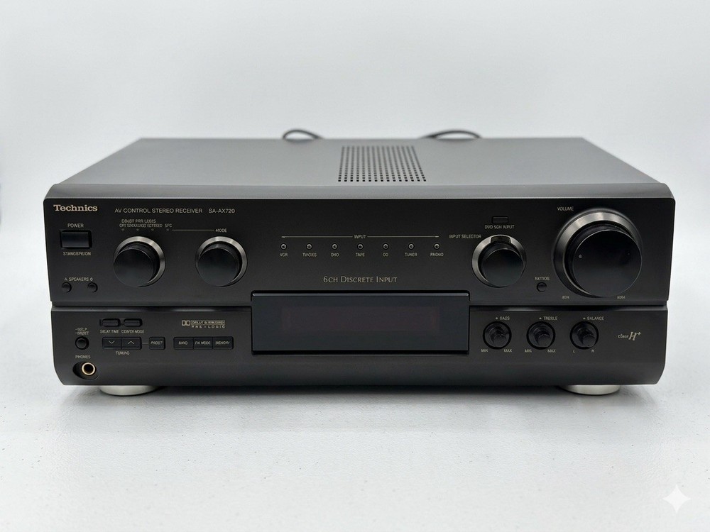 Technics SA-AX720 AV Control Stereo Receiver 100W/Ch - Phono Input- 6 Ch- Tested