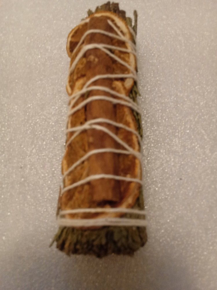 3 PCS Cedar with Orange & cinnamon Smudge Stick Bundle WSOC