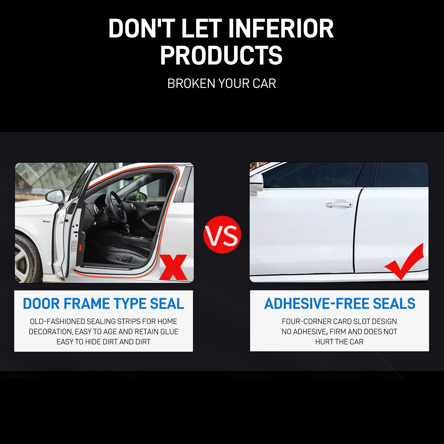 Universal U Shape Car Door Edge Trim Protector Edge Trim Seal Strip Edge Guard