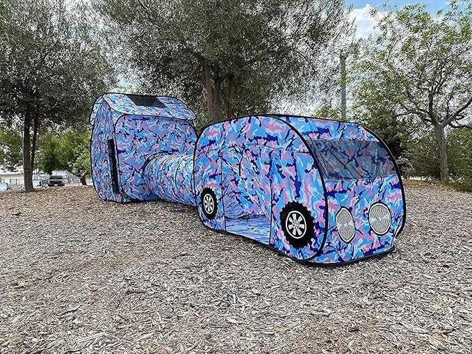 Kids Play Tent Set Indoor Outdoor Tunnel G3Elite Childrens Vehicle Car Camo 3in1