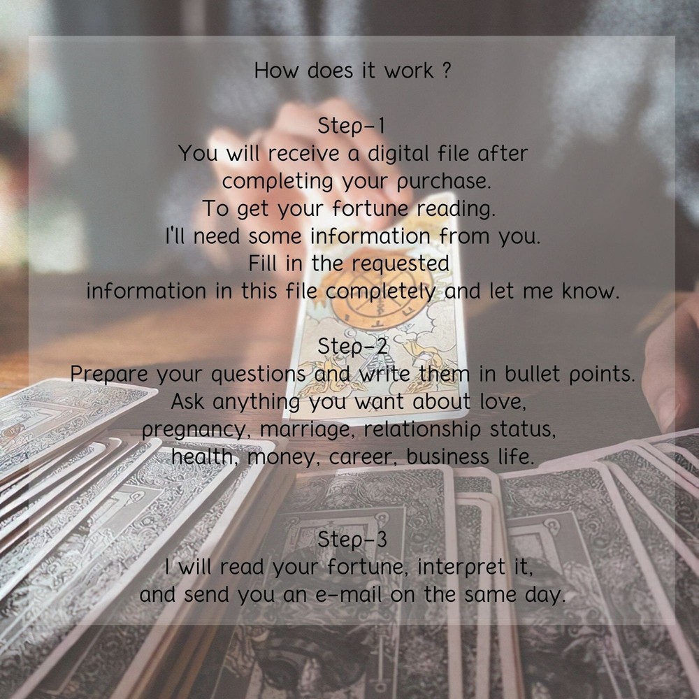 1 Question Tarot Reading (Love/General/Money Reading)