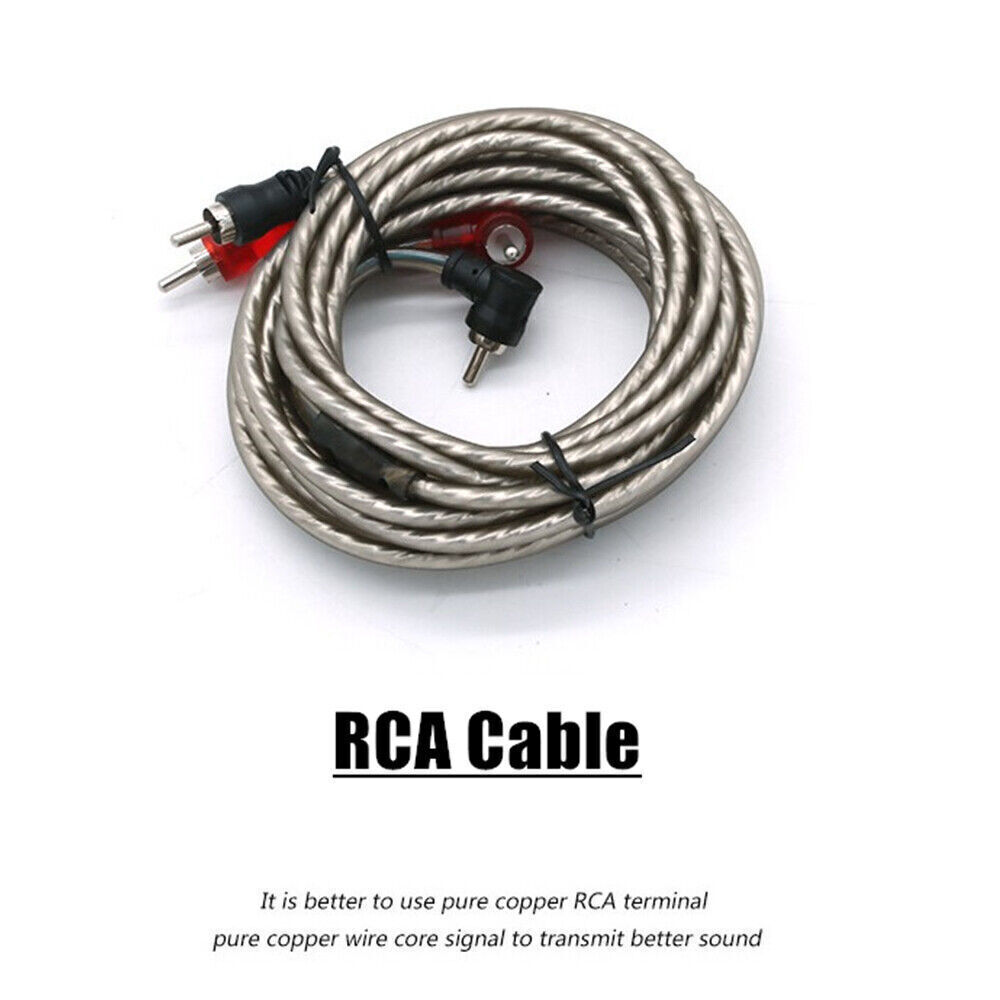 4 Gauge Car Audio Cable Kit Amplifier Install Amp RCA Subwoofer Sub Wiring 2300W