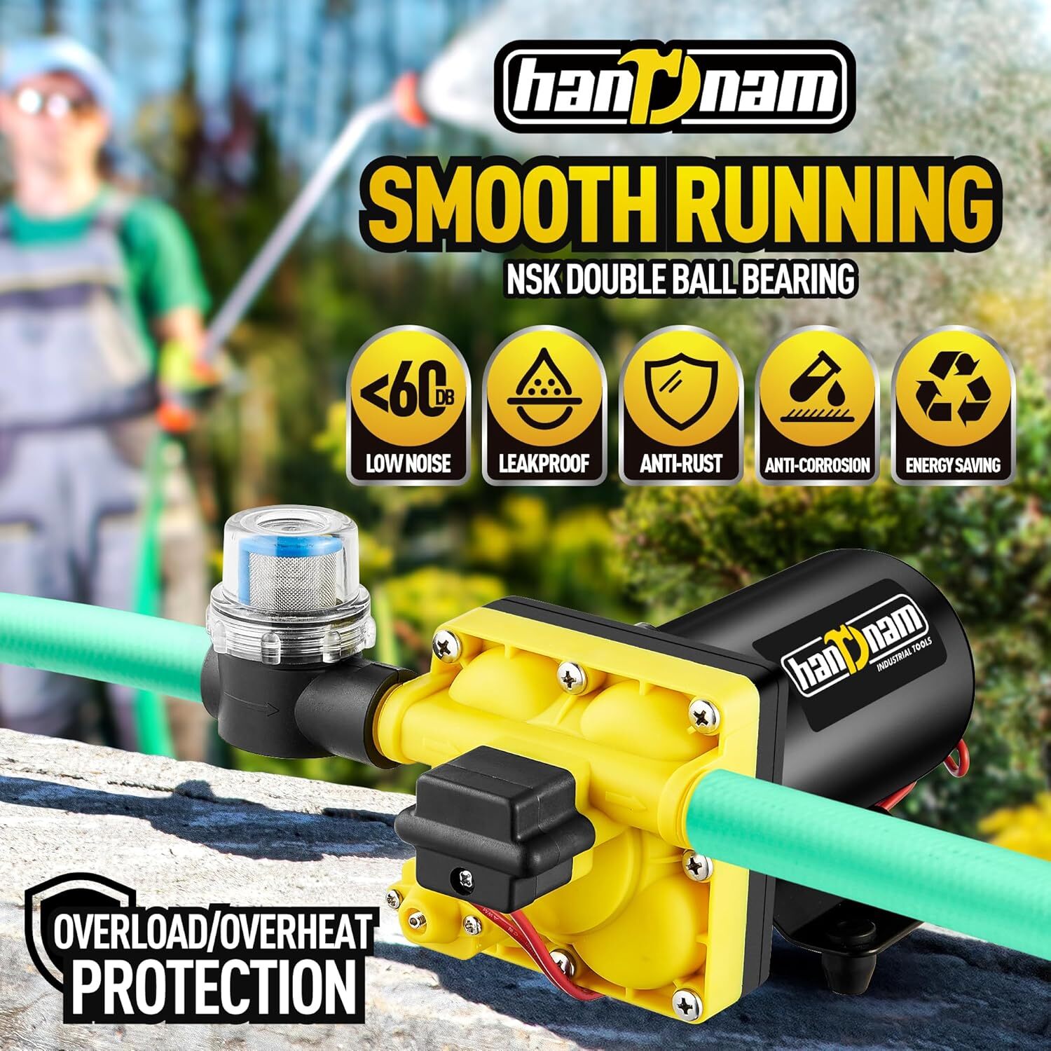 Water Pump 6Gpm 70Psi 12V DC on Demand Water Transfer Pump Self-Priming