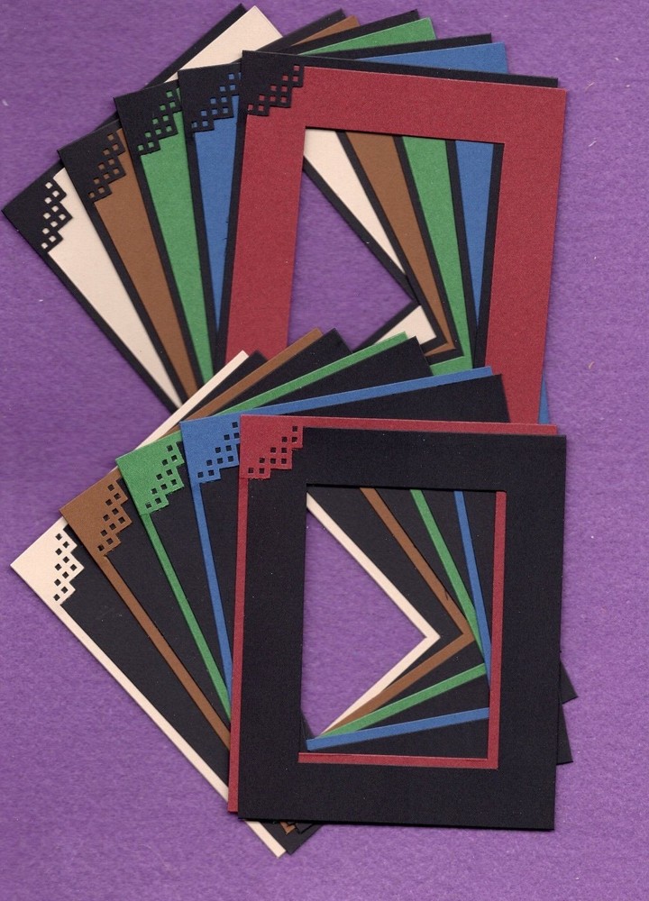 Frames scrapbooking paper piecing 3 scrapbook cards