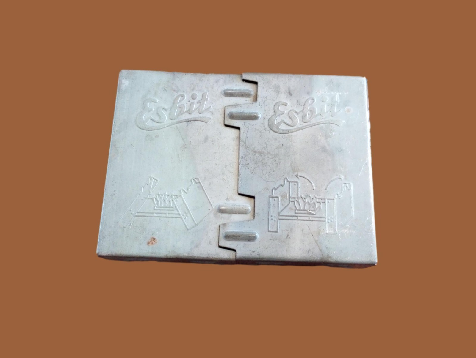 German Army ESBIT Metal Folding Camping Stove Survival hiking gear original