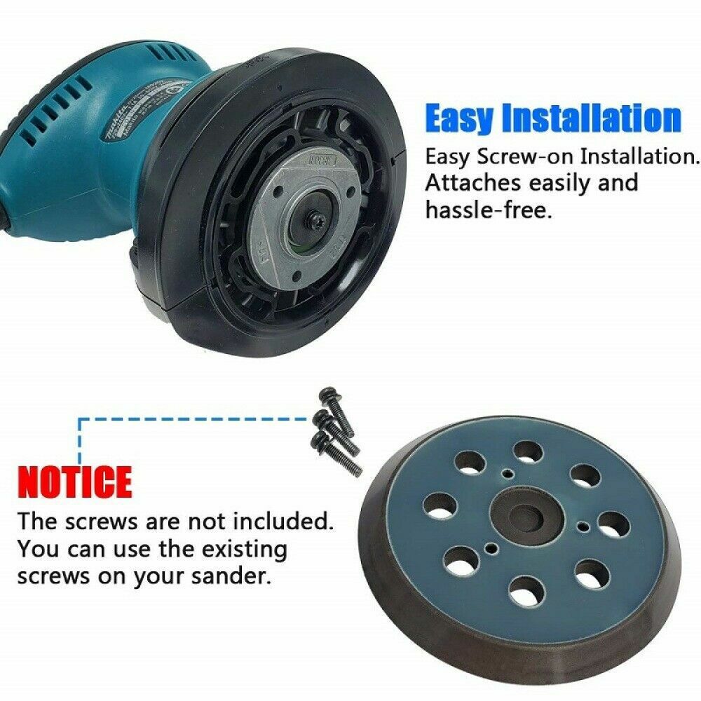 5" For DeWalt 151281-08 DW4388 DW421 D26451 Random Orbit Sander Pad Hook & Loop