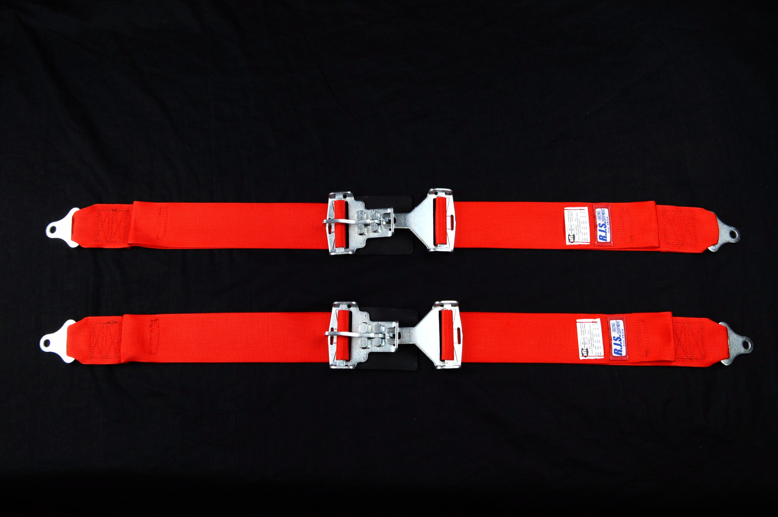RJS RACING SFI 16.1 LATCH & LINK 3" LAP BELTS RED PAIR 50502-4 15001904