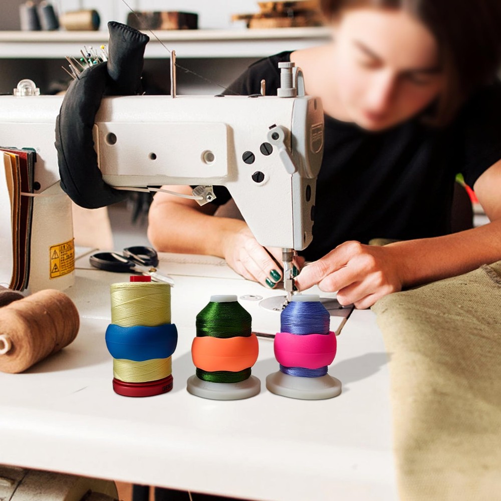 150PCS Embroidery Thread Holder - Keep Thread Spool Organized - Multicolor Si...