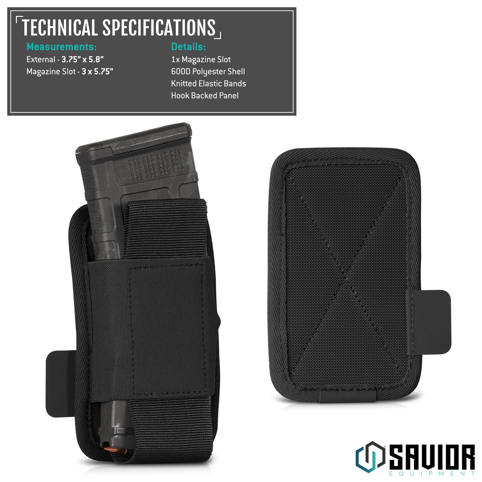 [TACTICAL]Savior Open-Top Single Rifle Mag Holder Carbine Magazine Pouch Carrier