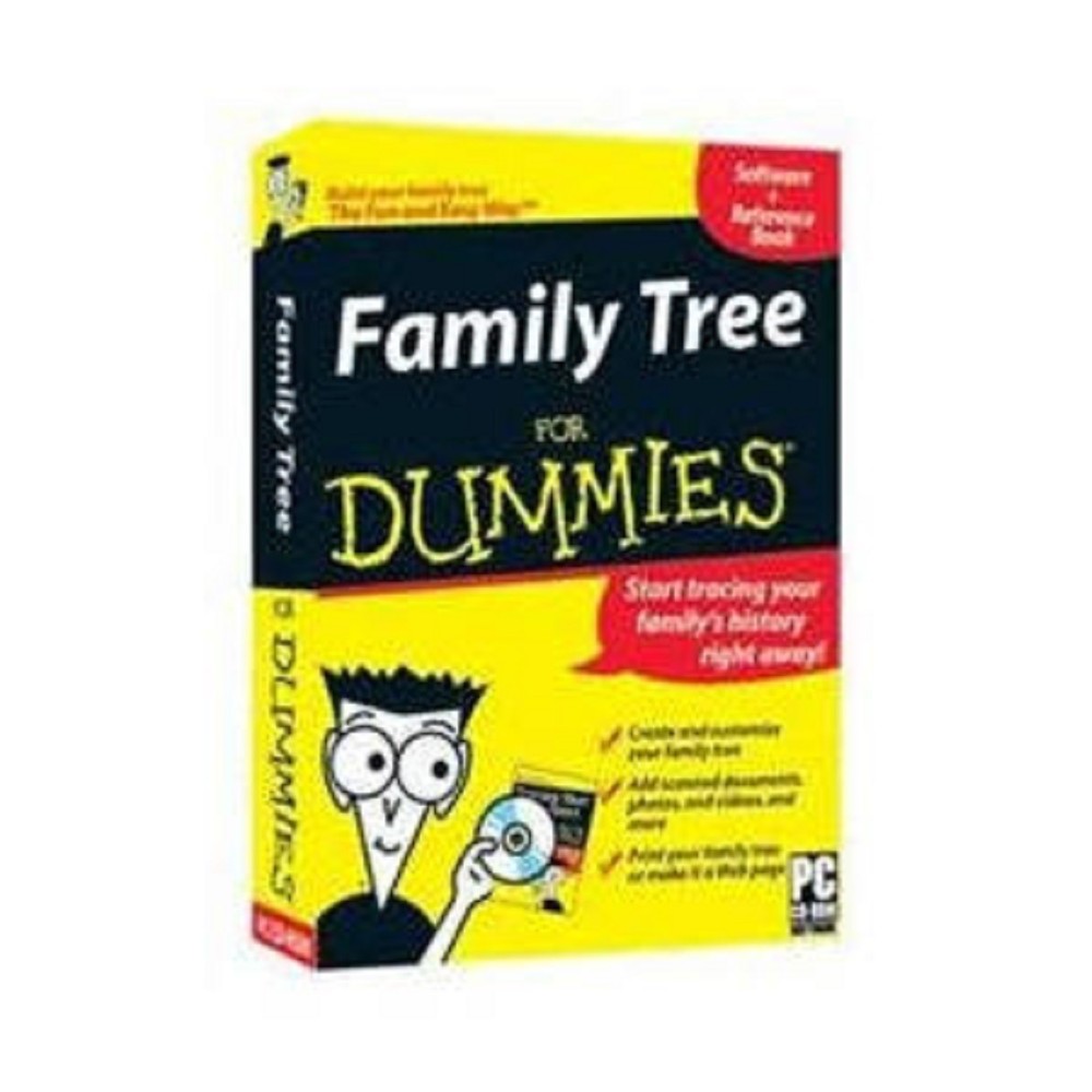 Family Tree For Dummies Software (PC CD-ROM)