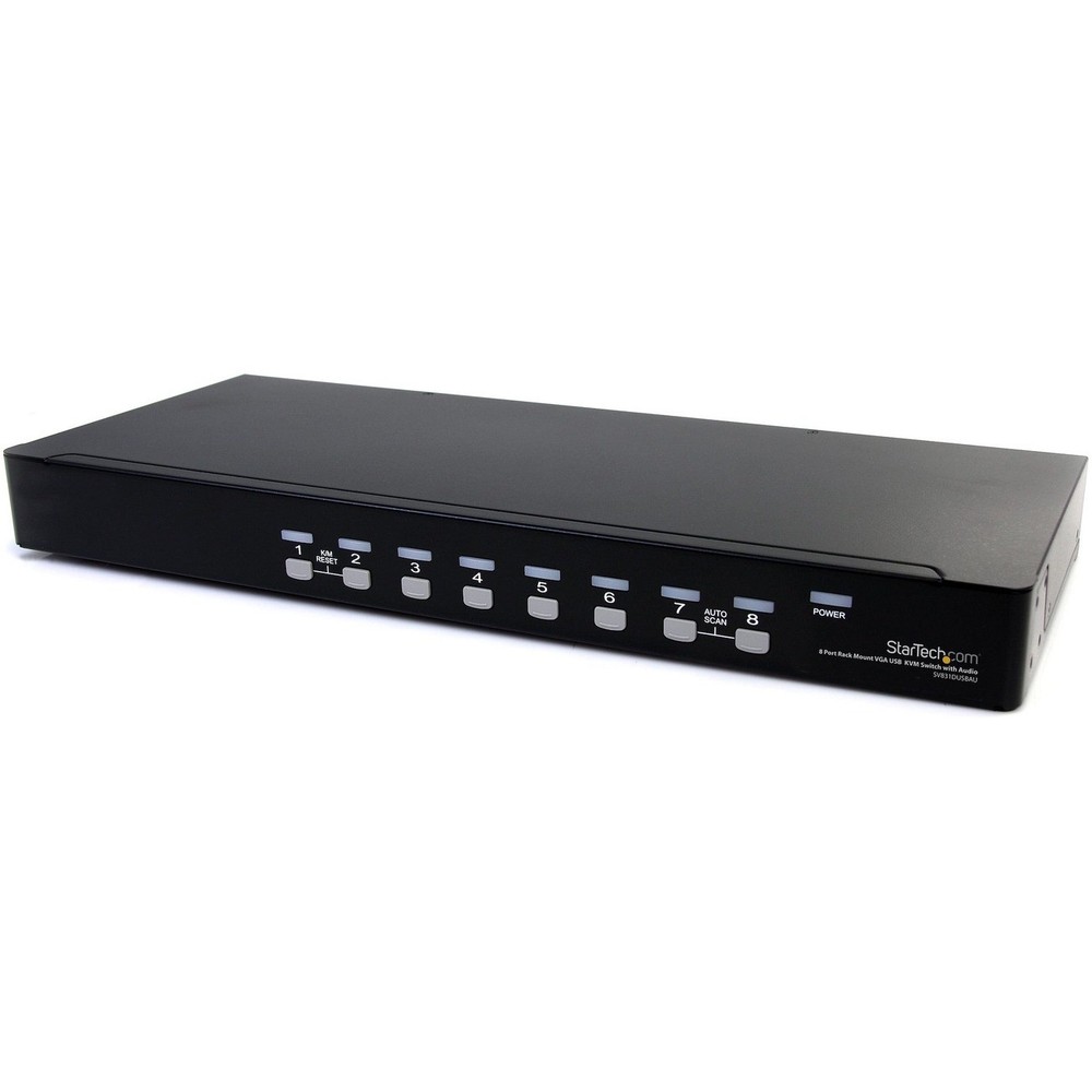 Startech IT SV831DUSBAU 8 Port Rack Mount USB VGA KVM Switch