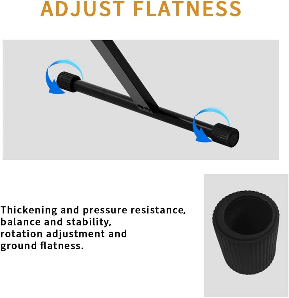 Single-X Keyboard Stand Adjustable Width & Height,Piano Stand with Locking Strap