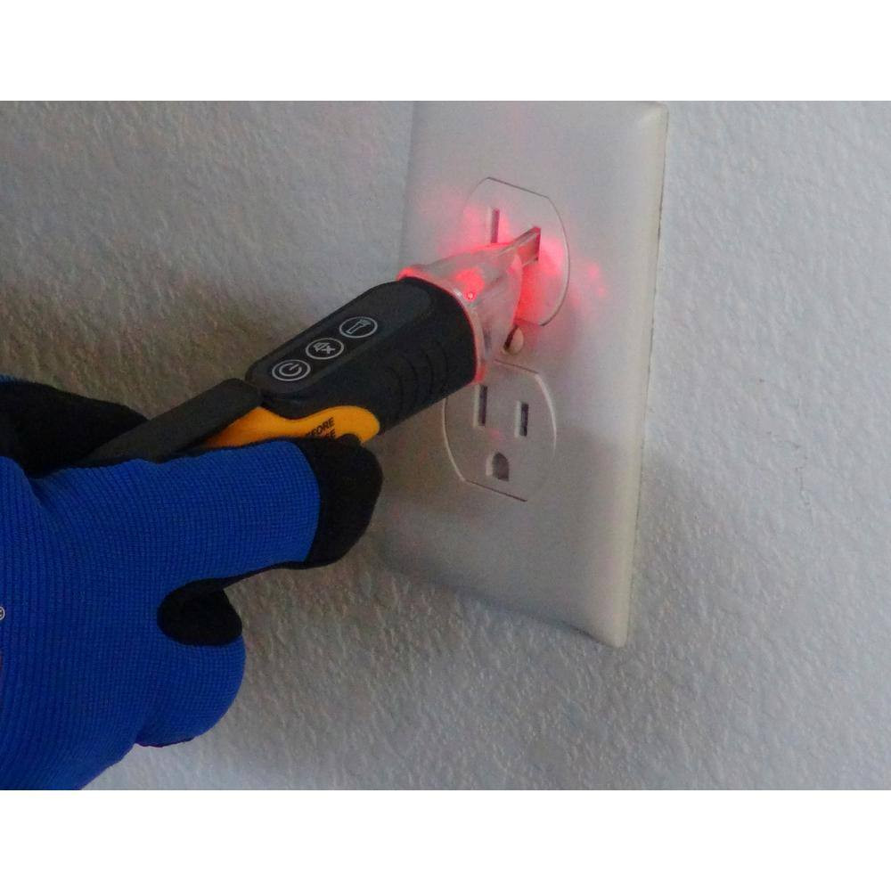 Single Range 50-Volt to 1000-Volt Non-Contact Voltage Sensor with Flashlight