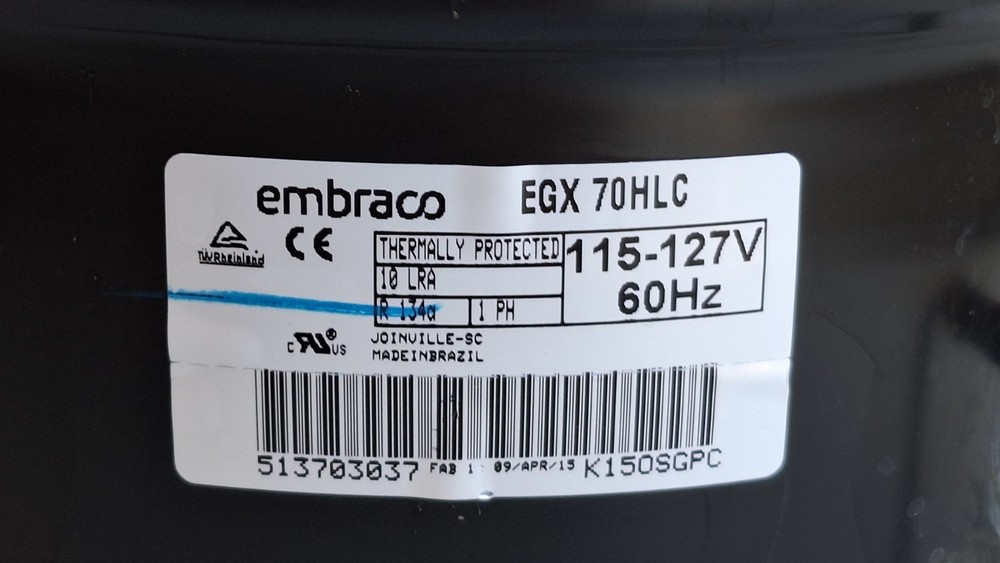 Embraco EGX 70HLC Refrigerator Compressor