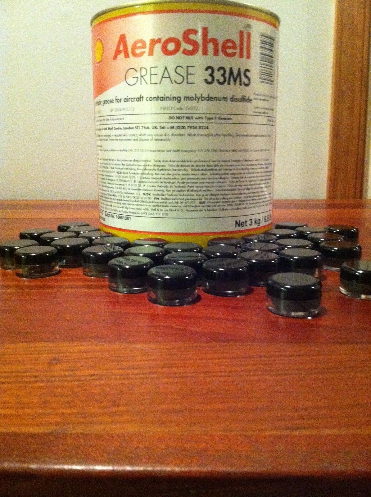 AeroShell 33ms Barrel & Nut Lithium Moly Synthetic Grease-Mil Spec (Select Qty)