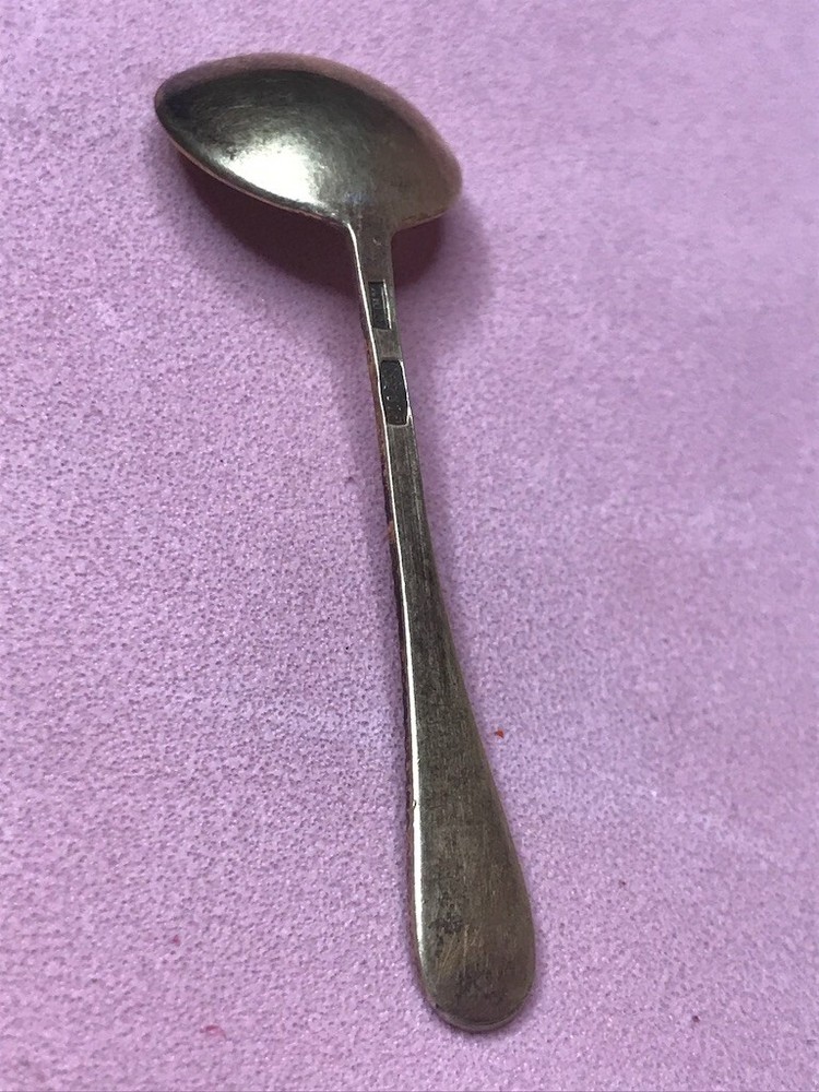 vintage small spoon silver 875