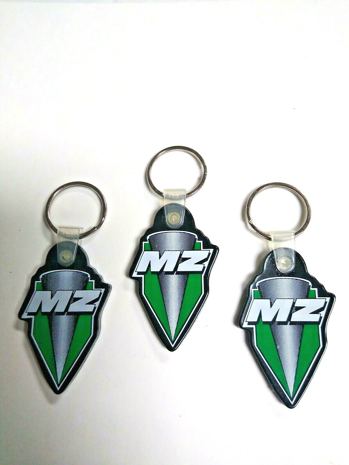 MZ / MUZ MOTORRAD VINTAGE KEYCHAINS (THREE PACK) WITH MZ LOGO. B-1
