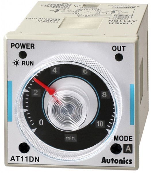 AUTONICS AT11DN-2 Timer, Analog, 6-Mode, Multi-Range, DPDT(2c)