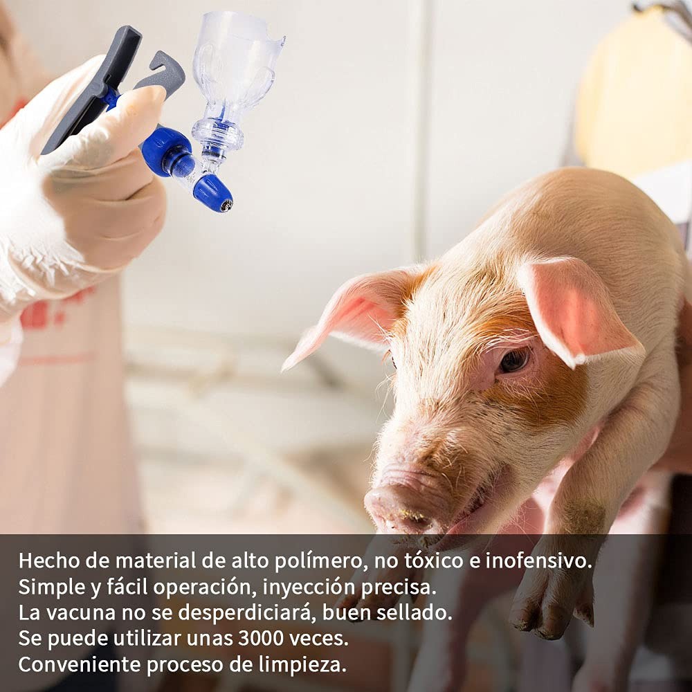 Can Insert Bottle Syringe 0.5-5ML for Cattle Sheep Chicken Adjustable Plastic ๑