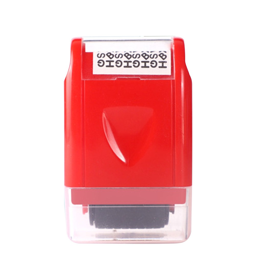 Red ID Stamp Identity Theft Protection Document Guard Self Ink Stamps Roller E