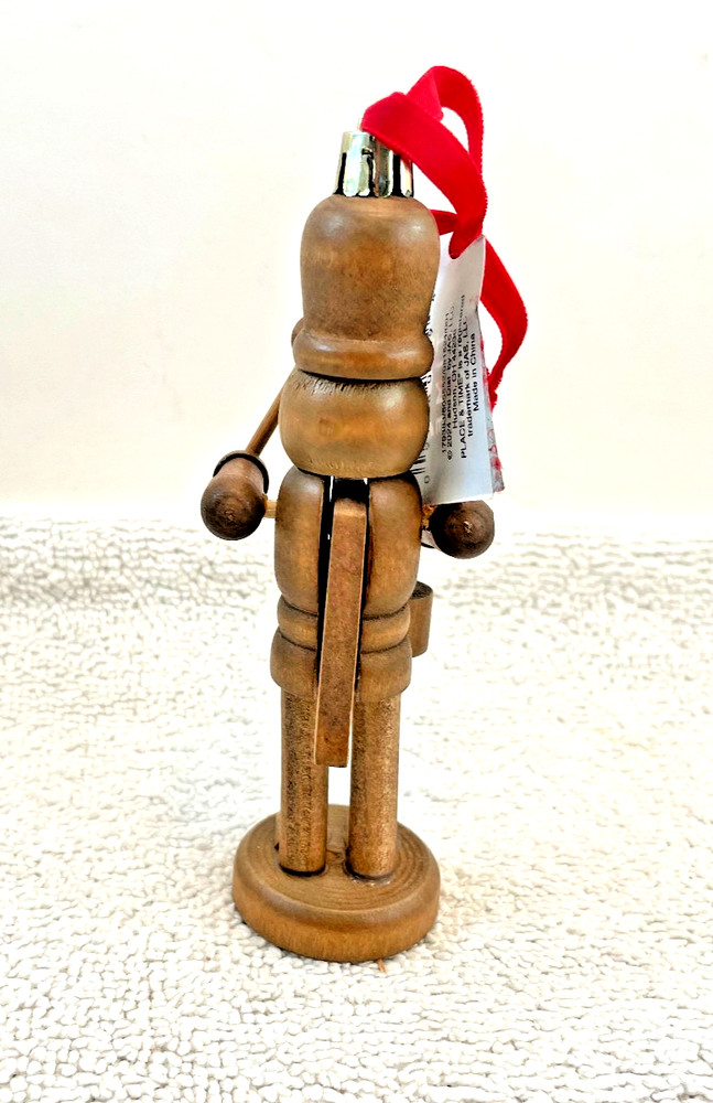 Collectable Solid Wood Nutcracker Drummer Soldier Christmas Ornament Decor 5.25