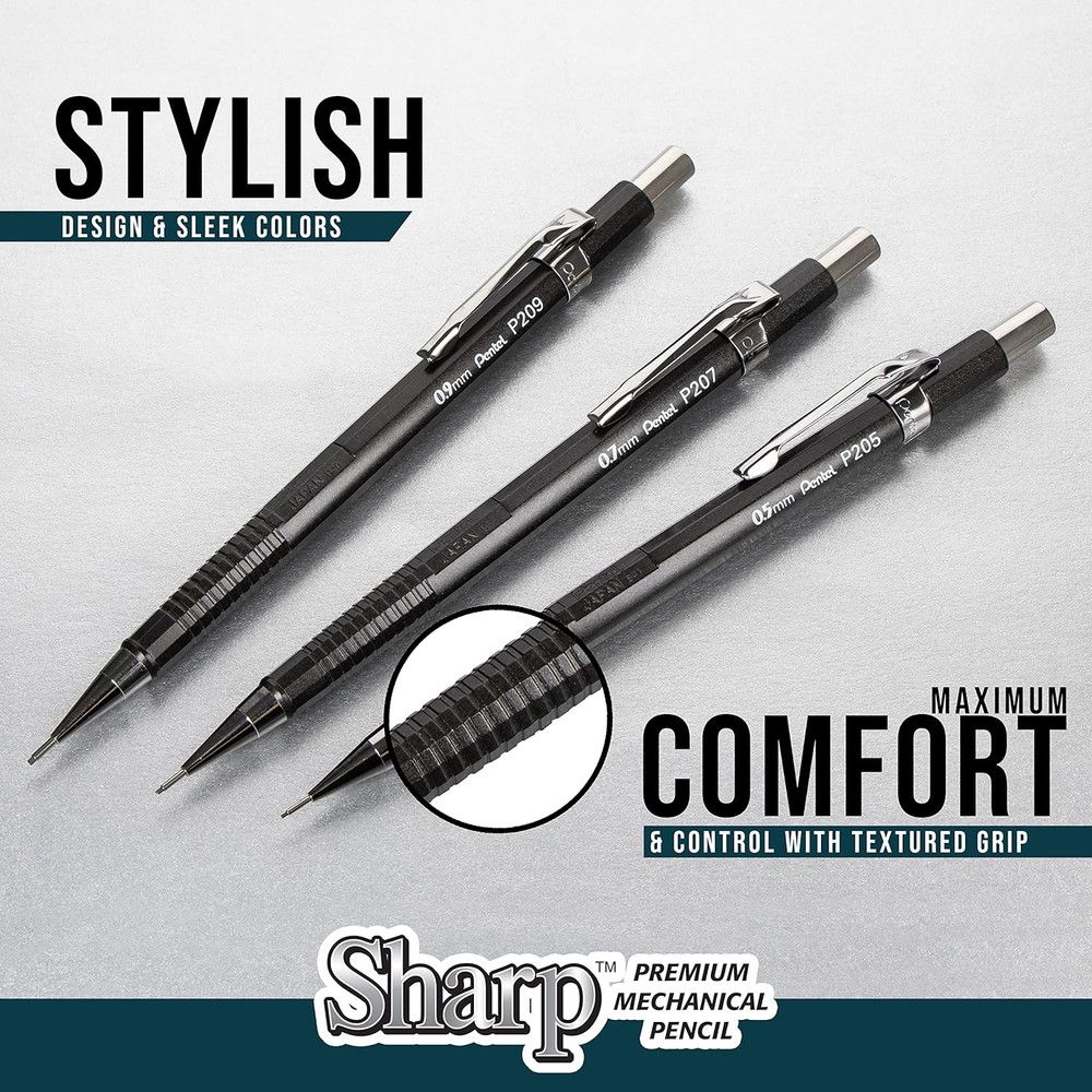 Sharp Mechanical Pencil (0.7Mm), Blue Barrel 5 Pack