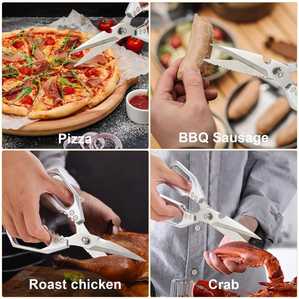 Kitchen ScissorsPremium Heavy Duty Kitchen Shears Ultra Sharp Stainless Steel...