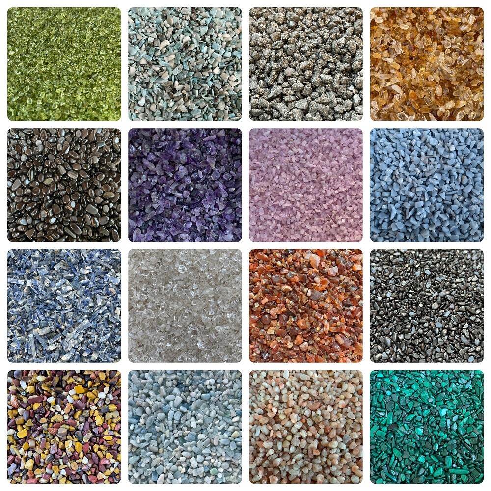 Grade A++ Semi Tumbled Gemstone Mini Chips 3 - 18 mm, Wholesale Bulk Lot