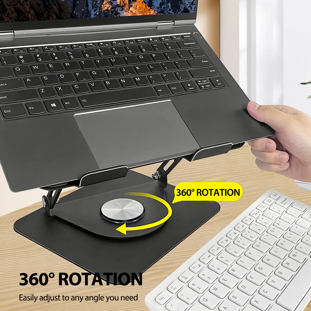 Adjustable Foldable Laptop Stand Aluminum Notebook Riser Computer Holder Desk