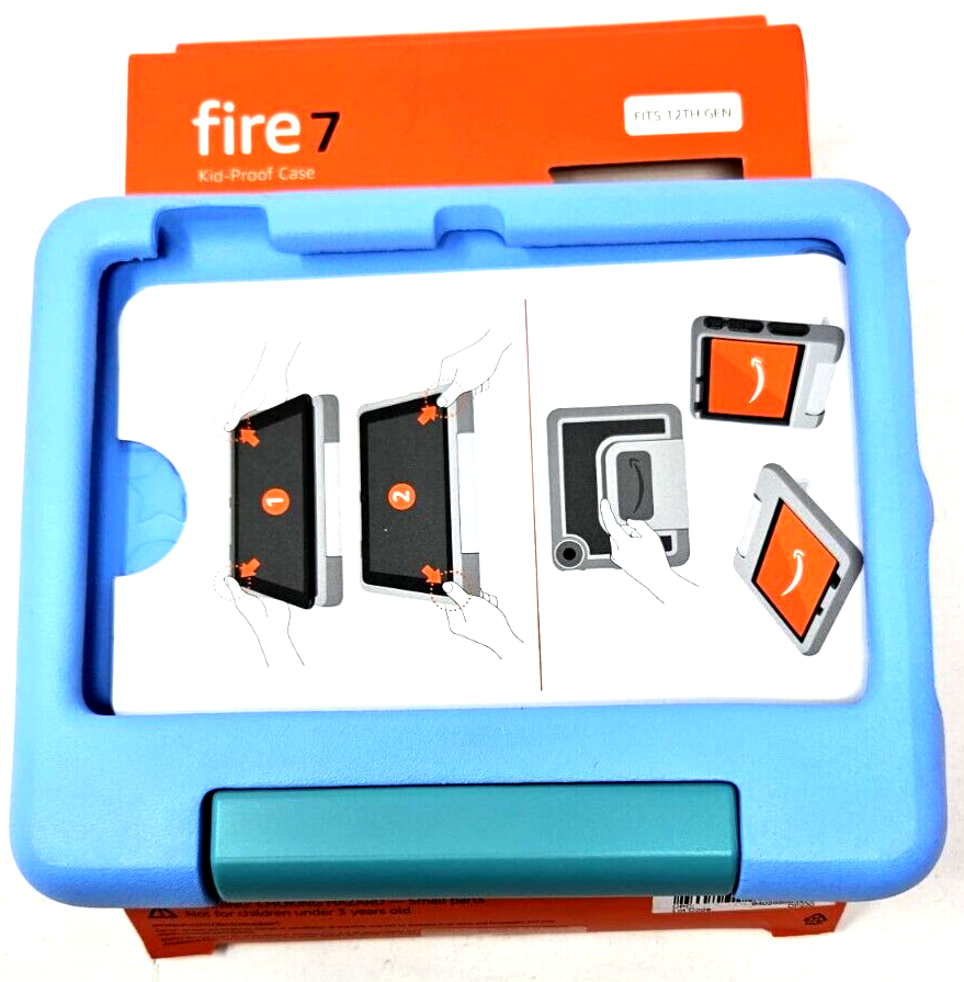 Amazon Kid-Proof Case for Fire 7 tablet (Compatible w/12th generation 2022 Blue