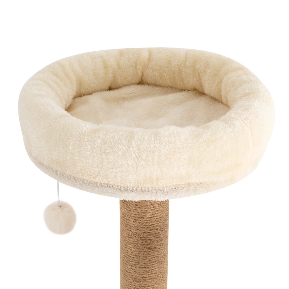 54in Indoor Cat Tree Mdf Cat Tower Multi-level Cat Condo With Scratching Posts