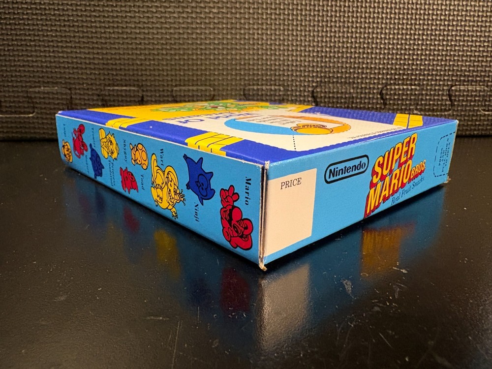 Super Mario Bros fruit snacks - Empty custom design display box