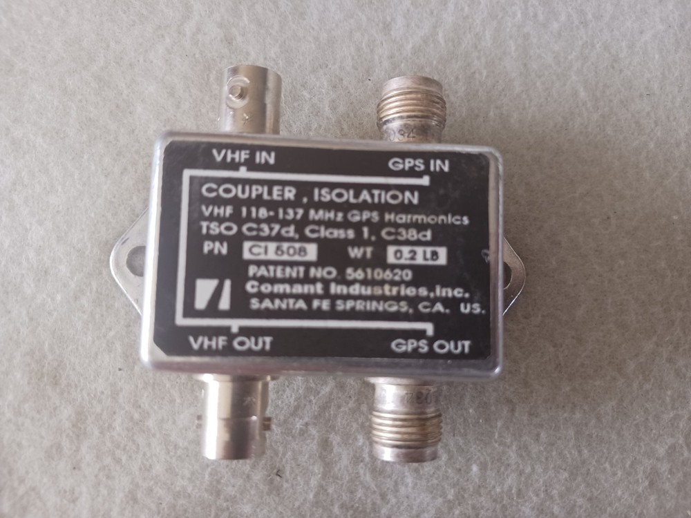 Comant CI-508 Com / GPS Coupler, Isolation
