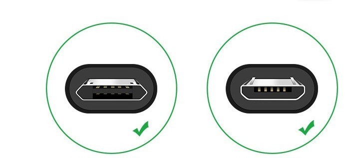 Reversible 90 Degree Right Angle Micro USB Cable Fast Charging Cord 6FT
