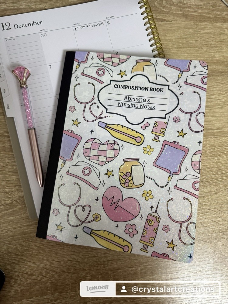 Custom notebooks Composition Notebook Personalized, 80 Pgs You Choose The Theme