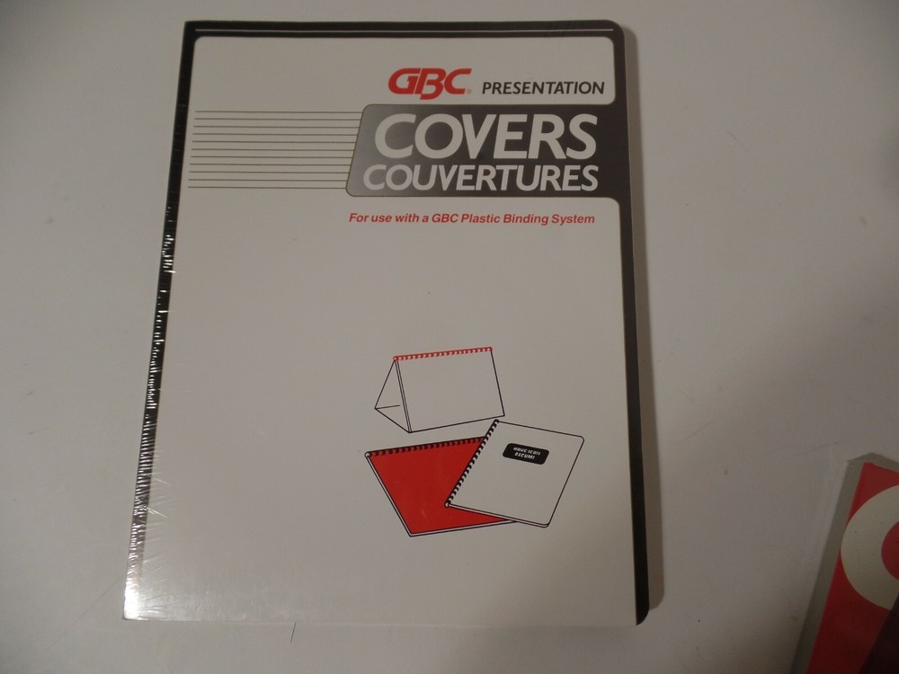 3Pack GBC Transparent Covers and Presentation Binding Covers Clear Round Corner