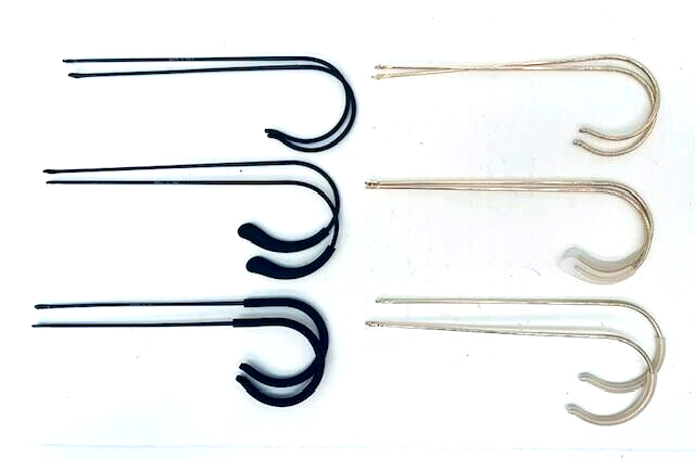 Replacement Wrap Around Cable Arms for Ray Ban aviators Black or Shiny Gold