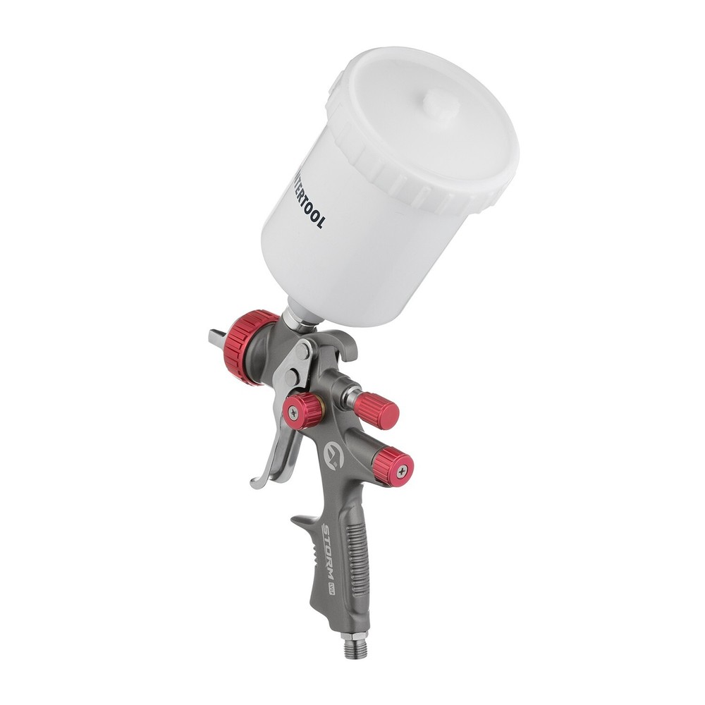 INTERTOOL LVLP Auto Paint Air Spray Gun Gravity Feed with PTFE High Performance