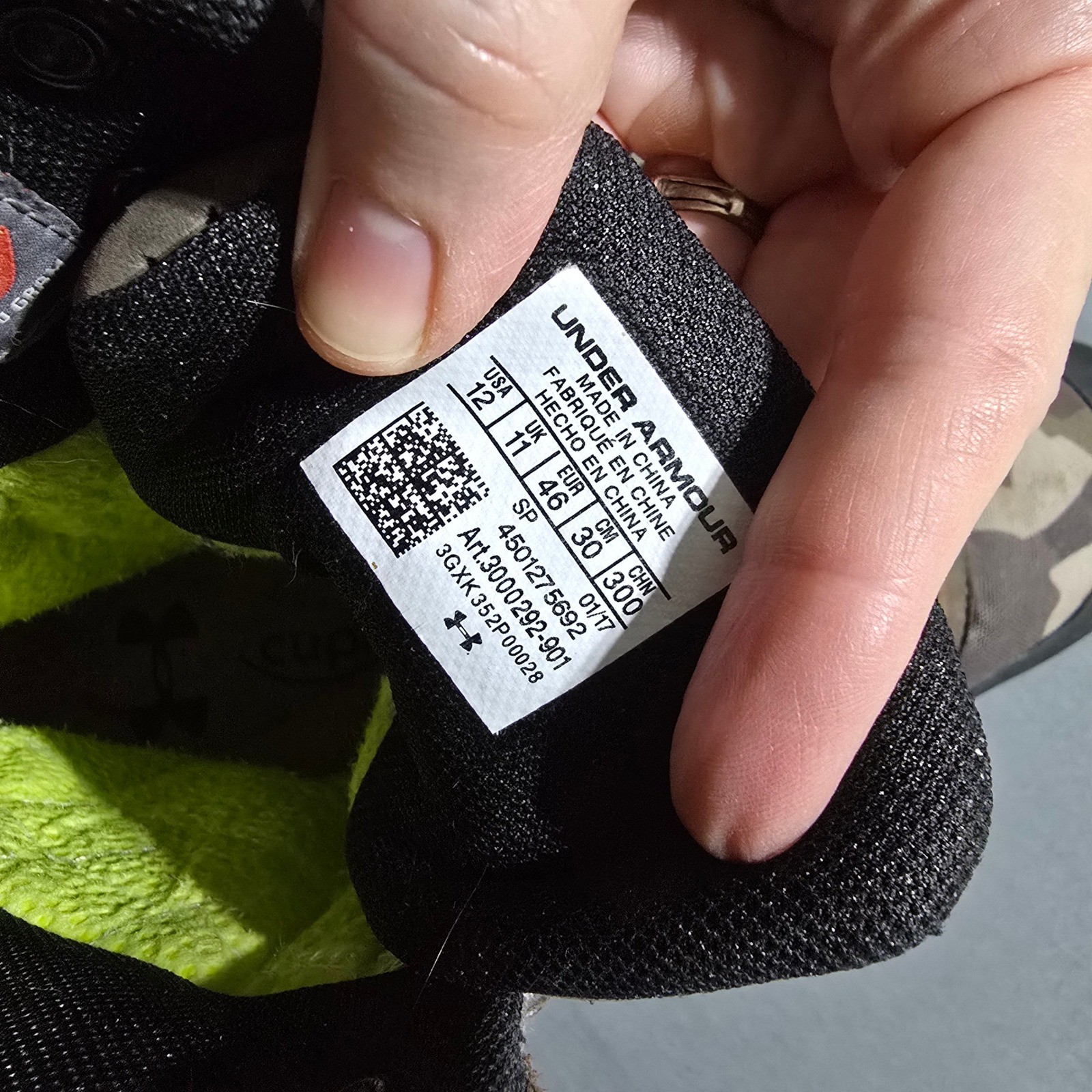 Under Armour Brow Tine 2.0 400G Ridge Reaper Barren Boots storm 12