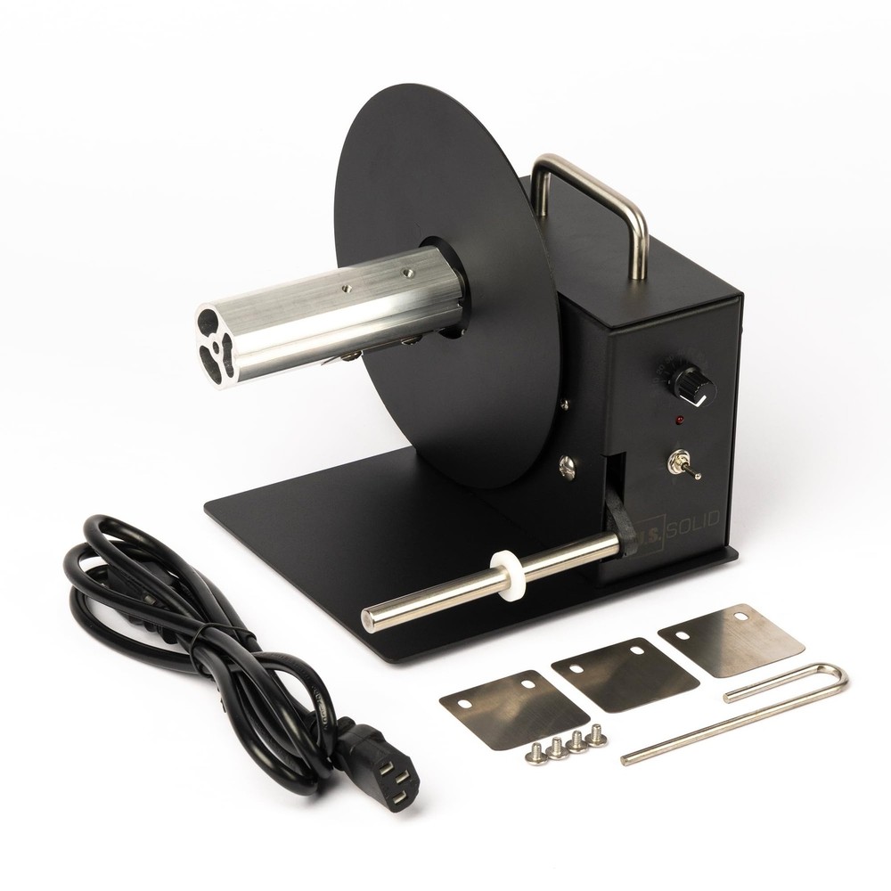 U.S. Solid Automatic Label Rewinder 4.1 in Width 7 in Roll Diameter