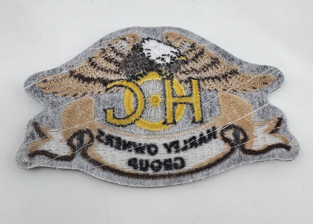 Harley Owners Group HOG Eagle Patch 4.5" Embroidered Motorcycle Vest Patch NOS