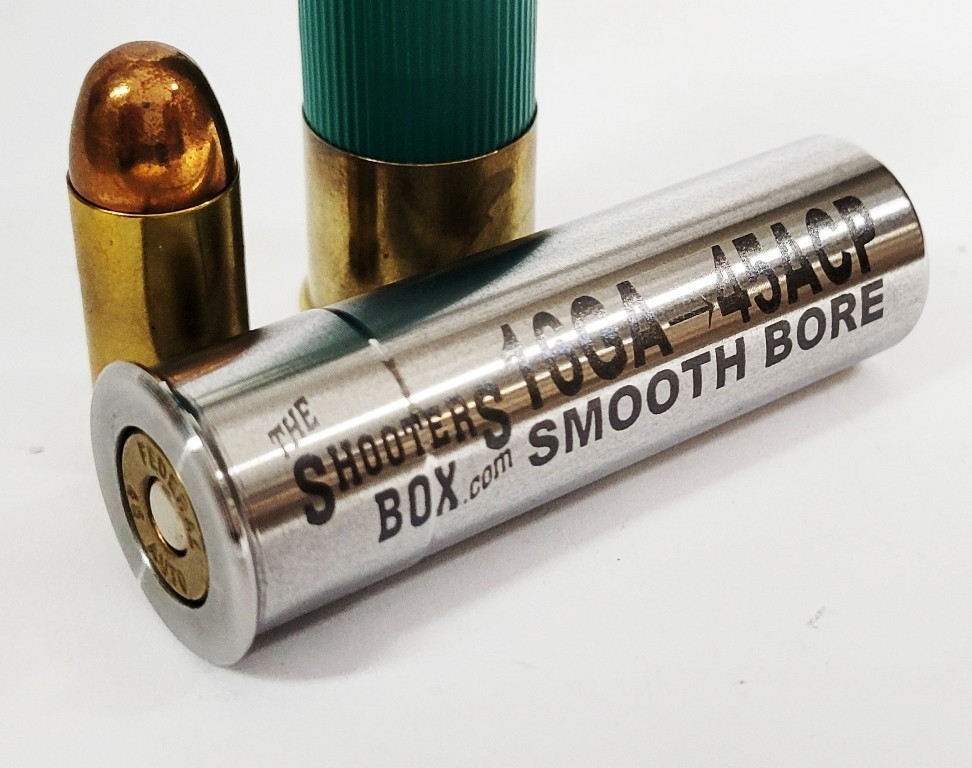 16GA to 45 ACP Shotgun Adapter - SMOOTH BORE-Stainless - Free Case & Shipping!