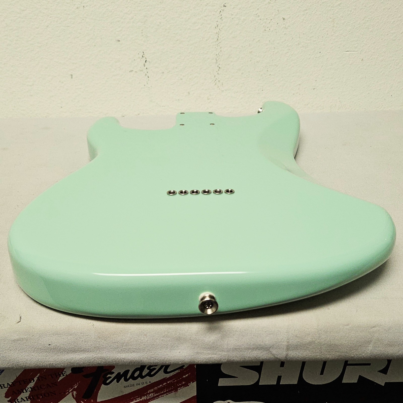 Fender Tom Delonge Stratocaster Alder Hardtail Body - Surf Green Strat Guitar